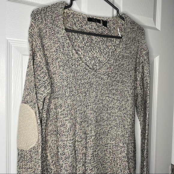 🖤 RDI | Marled Knit Sweater with Elbow Patches - Picture 8 of 9